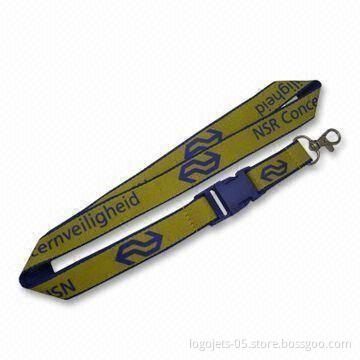 Polyester Lanyard with Printed Logos, Various Designs and Types are Available